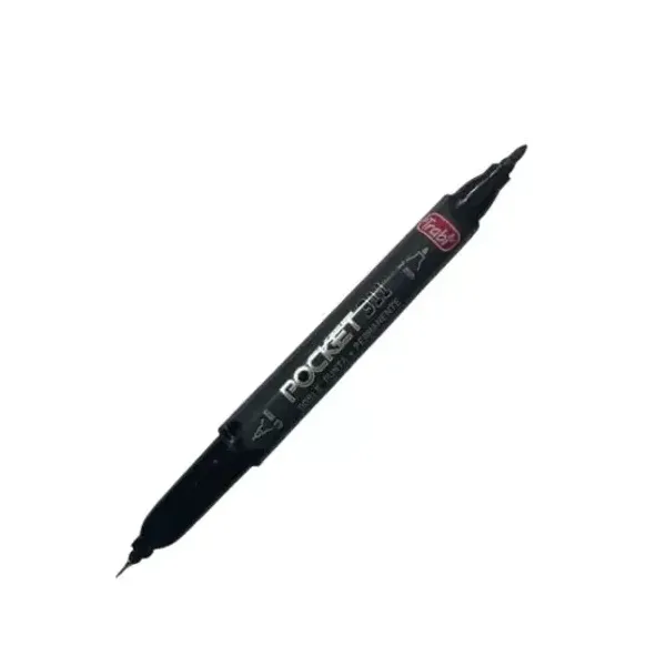 Marcador trabi duplo pocket 311 doble punta perm.negro