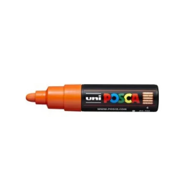 Marcador Uni posca al agua para extra g.naranja