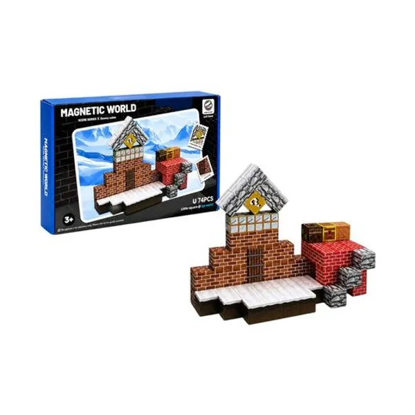 Bloques magneticos my world 2 cm 74 piezas en caja 24x15x3 cm