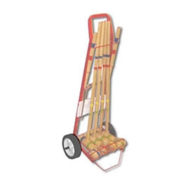 Juego de croket chico con carrito (con 4 martillos)