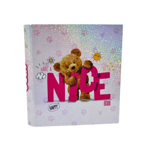 Carpeta carta 3x40 comfy bear holo glitter x unidad modelos surtidos rexon
