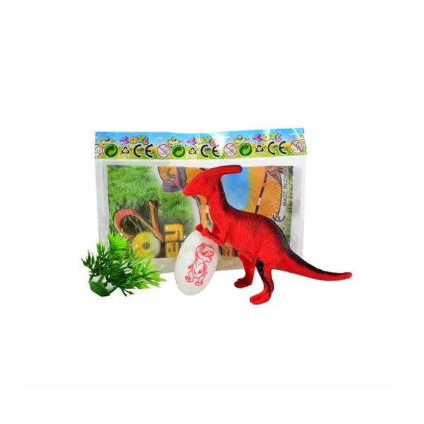 Dinosaurio con accesorio en bolsa 15x8x2.5 cm