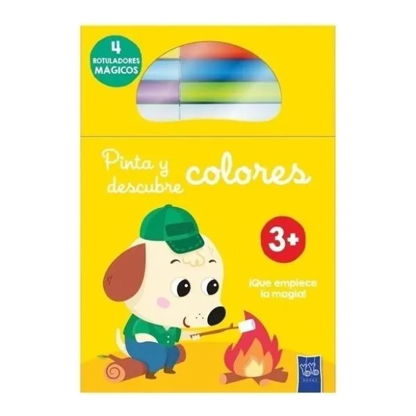 Pinta y descubre colores perro