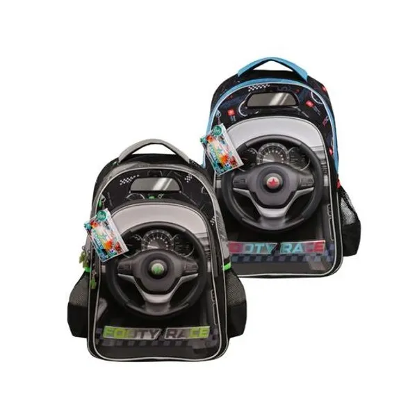 Mochila 18" espalda f1 race con bolígrafos x1 colores surtidos footy