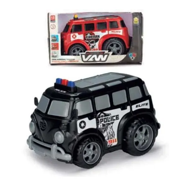 Van policia/rescate/ambulancia en caja