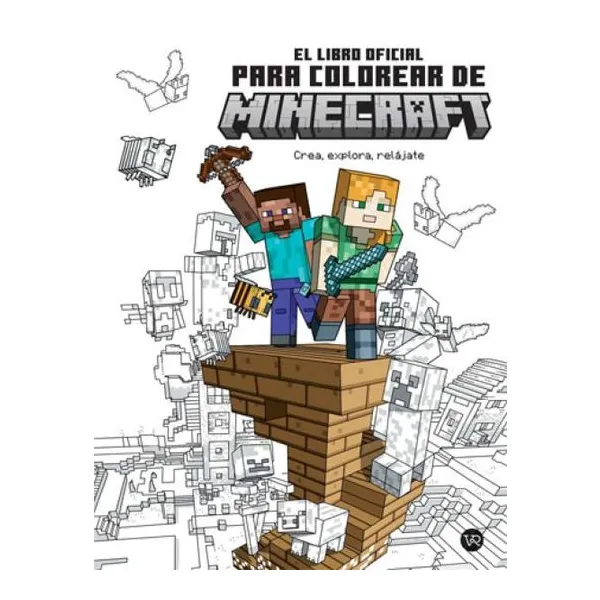 Minecraft el libro oficial para colorear