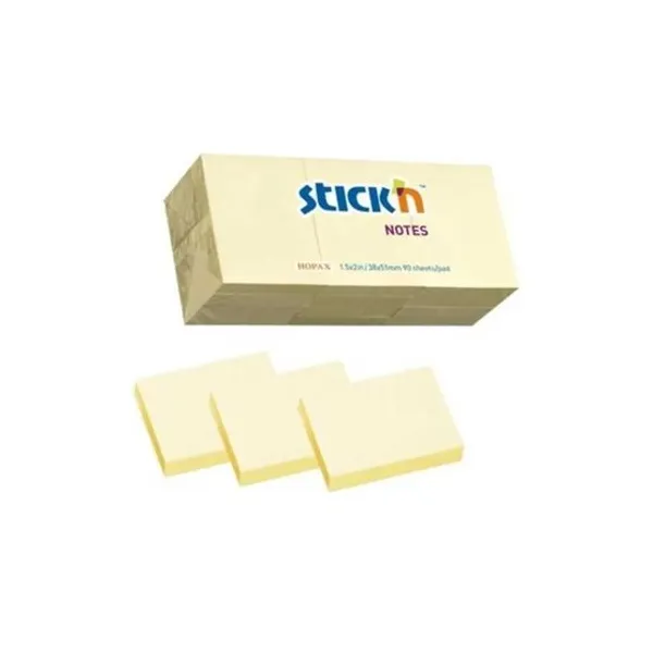 Notas adhesivas stick 38 x51 mmx 100 hs.x 12 amarillo