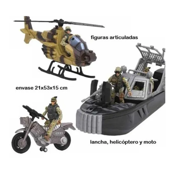 Lancha & helicóptero & moto elete force