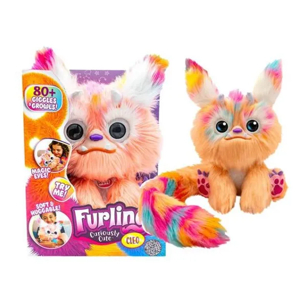 Furlings peluche interactivo cleo ojos mágicos- 32 cm con más de 80 reacciones