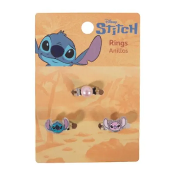Bijouterie anillos x3 lilo & Stitch