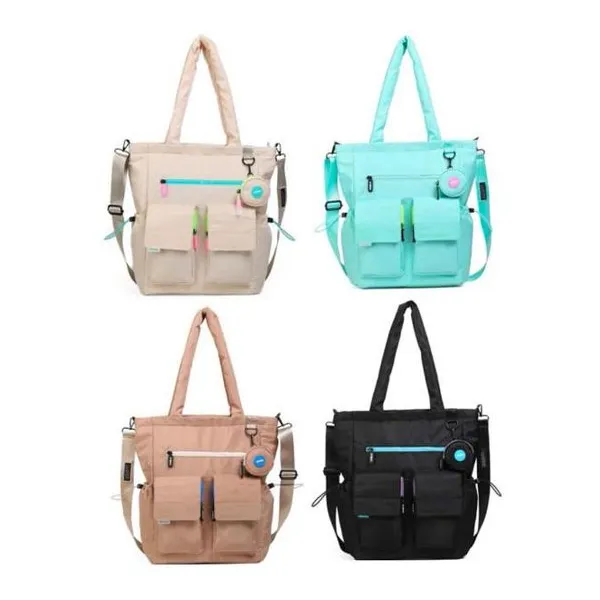 Tote chroma colors solapas 40 15 40 cm- colores surtidos