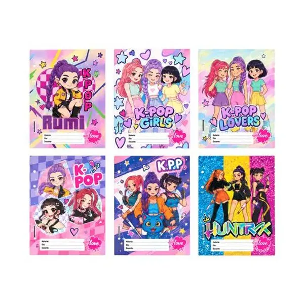Separador de materias carta k-pop girl x6 inkdrop
