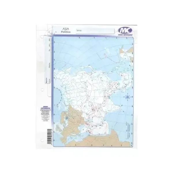 Block mapas m.c.n.° 3 asia p x40 Uni