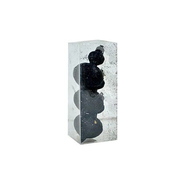 Campana maiten decorada glitter 9 cm caja x3