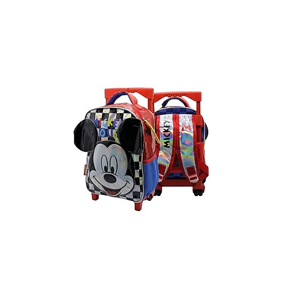 Mochila 12" con carro mickey mouse Cresko