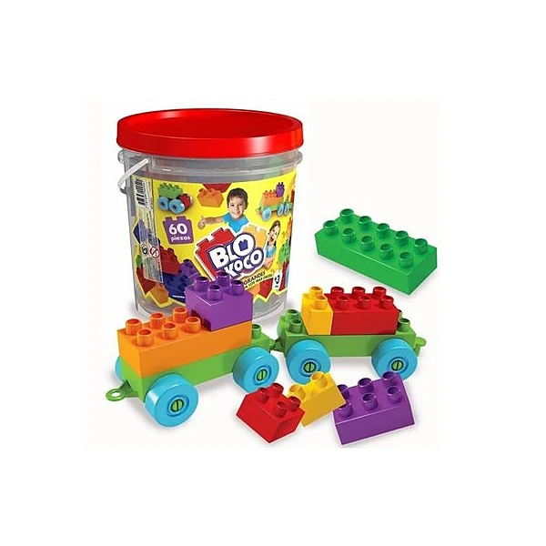 Bloques en balde 60pzs 18x19 cm blokoco