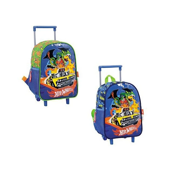 Mochila 12" con carro dragon Hot Wheels wabro