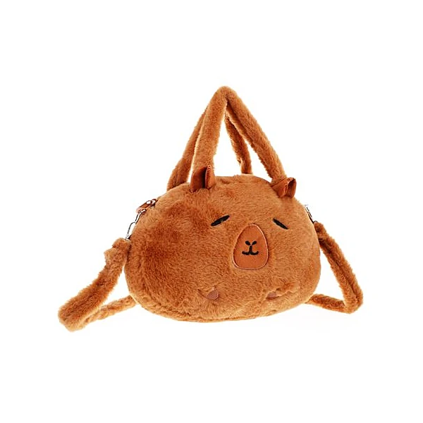 Cartera infantil peluche capibara 18x26 cm Trendy