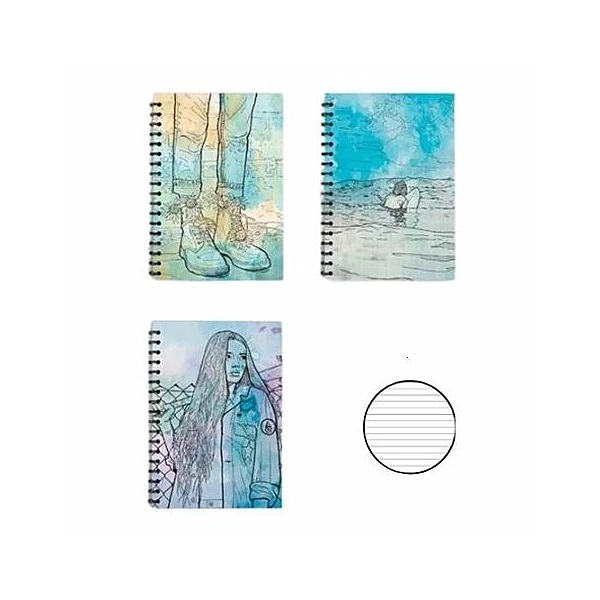 Cuaderno a4 rayado t/d con e acuarela120h Triunfante