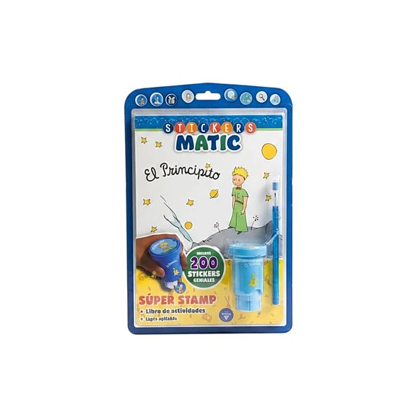 Libro de actividades con stickers matic el principito en blister 20.5x30 cm