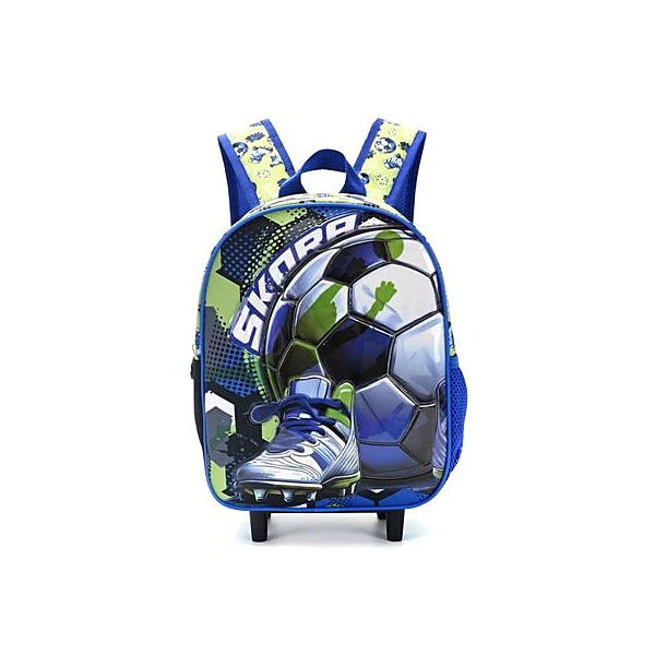 Mochila 12" con carro fútbol botin Skora