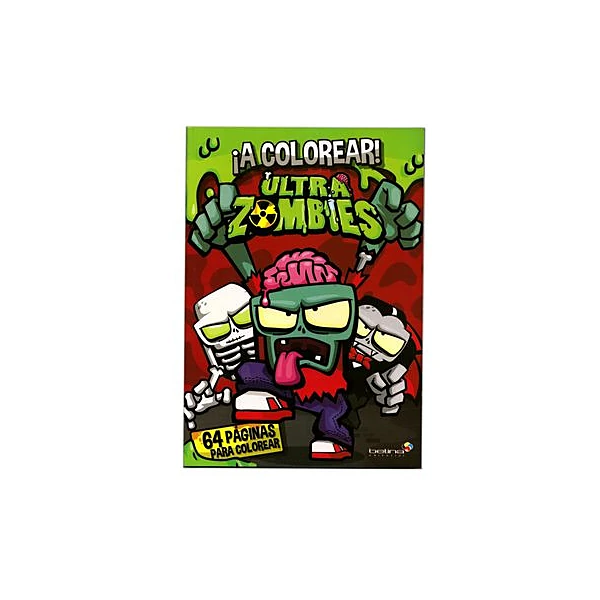 Libro para pintar ultra zombies 64 paginas 19.5x28 cm