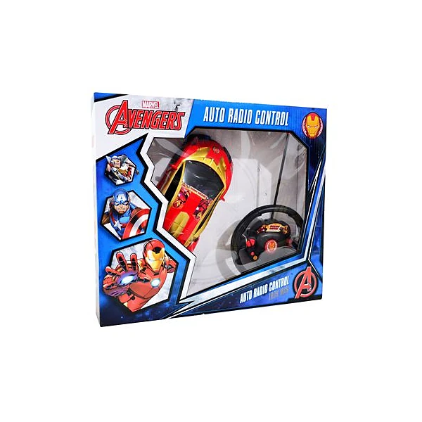 Auto a radio control iron man en caja 38x33x8.5 cm