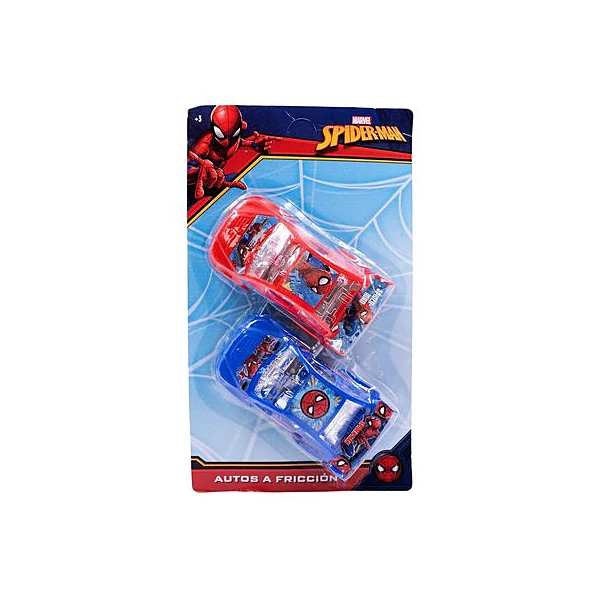 Auto a friccion Spiderman x2 en blister 16x28 cm x1
