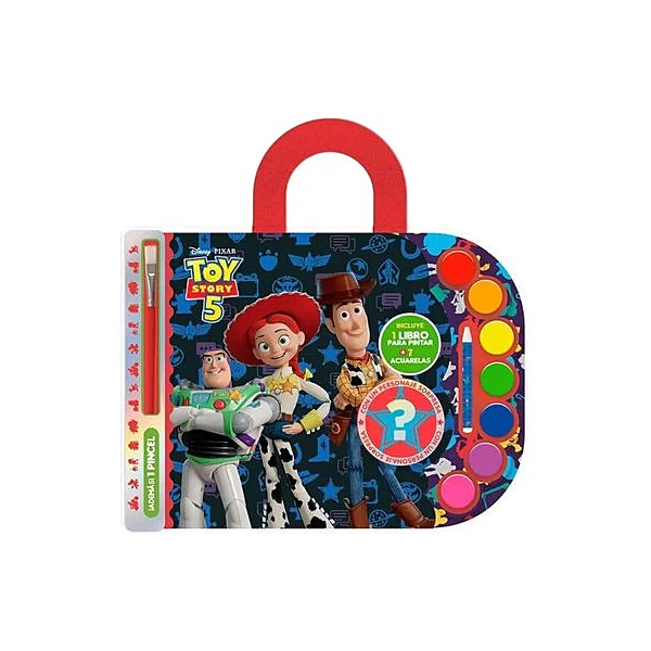 Libro para pintar con acuarelas toy story 5 30x22 cm