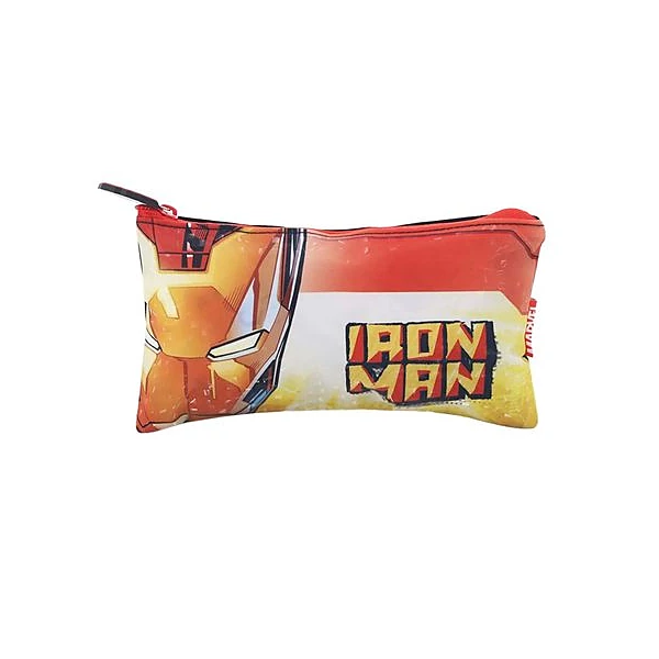 Cartuchera 1 cierre plana iron man 21.5x13x5 cm lsyd