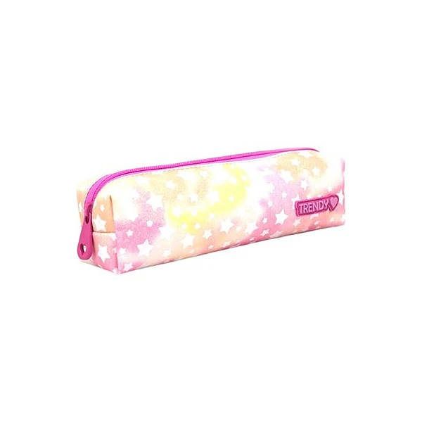 Cartuchera 1 cierre estrellas 6x21x6 cm Trendy
