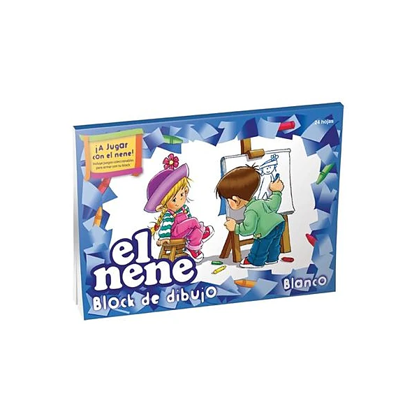Block de dibujo oficio n.° 5 24 hojas blanco el nene