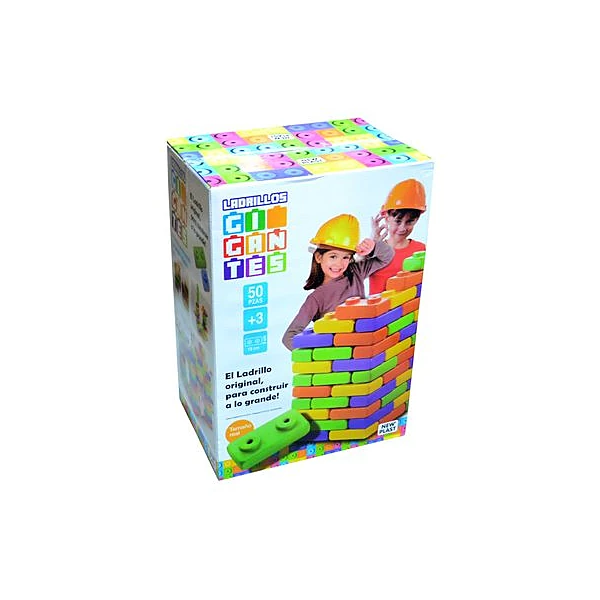 Bloques gigantes 50pzs en caja 46x69x32 cm new plast
