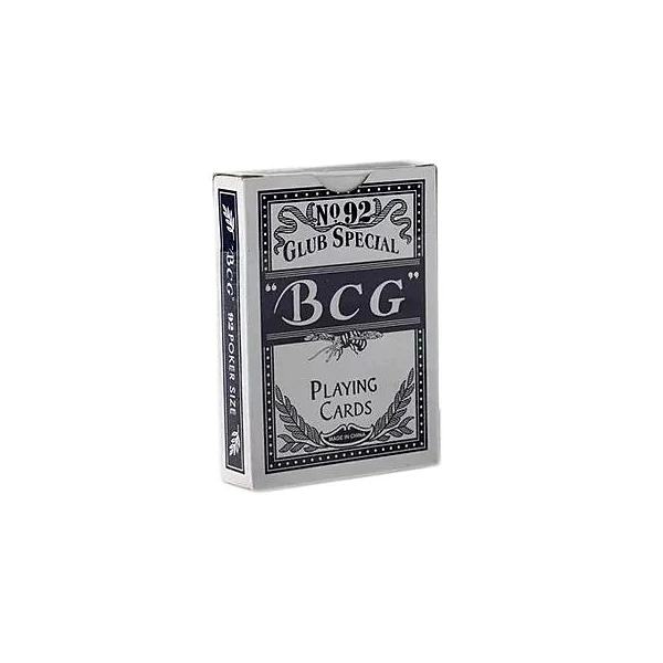 Cartas/naipes de poker plastificadas n.° 92 x54 bcg