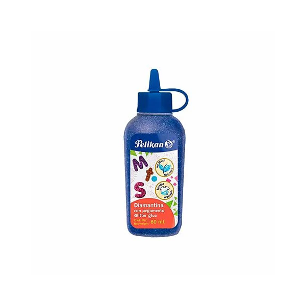 Adhesivo con glitter azul 60cc x1 Pelikan