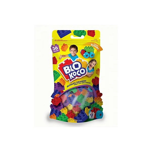 Bloques en blister 36pzs blister 17x38 cm blokoco