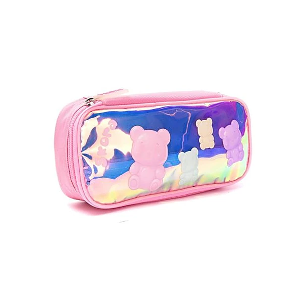 Cartuchera 1 cierre gummie bear 21x9.5x5 cm Skora