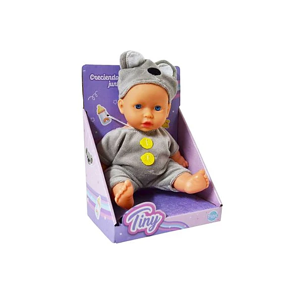 Bebé Tiny fran con disfraz koala 20 cm en caja 14x19x10 cm