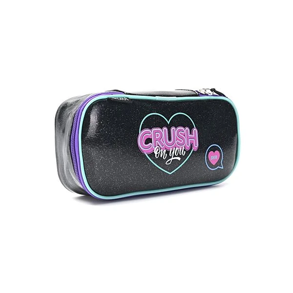 Cartuchera 1 cierre lettering crush 21x10x5 cm Skora