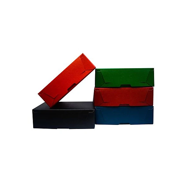 Caja de archivo 12 cm piel naranja fibracap