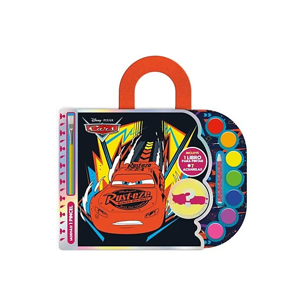 Libro para pintar con acuarelas cars 30x22 cm