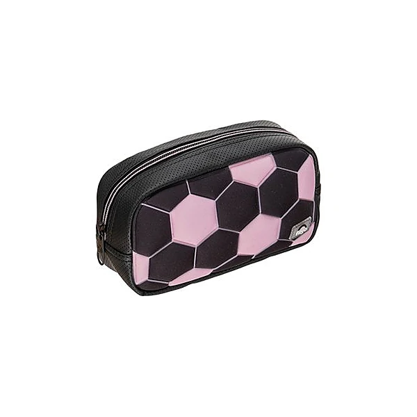 Cartuchera 1 cierre starpak pouch fútbol rosa/negro Filgo
