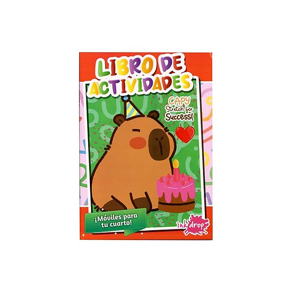 Libro de actividades capibara 20x27.5 cm inkdrop