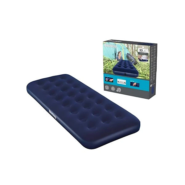 Colchon inflable 1 plaza 76x185x22 cm 150kgs x1 bestway