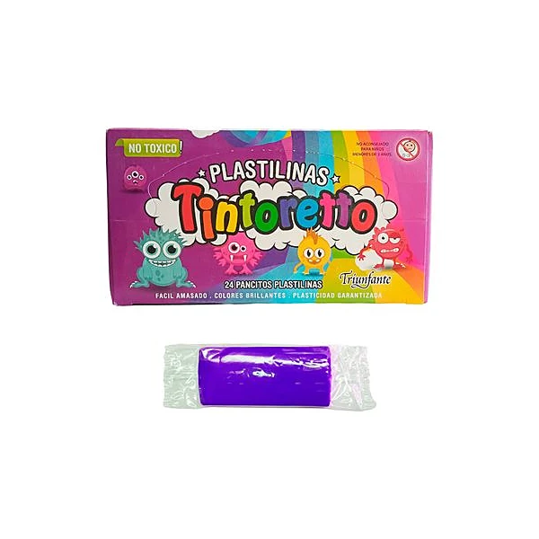 Plastilina 25 g caja x24 unidades Tintoretto