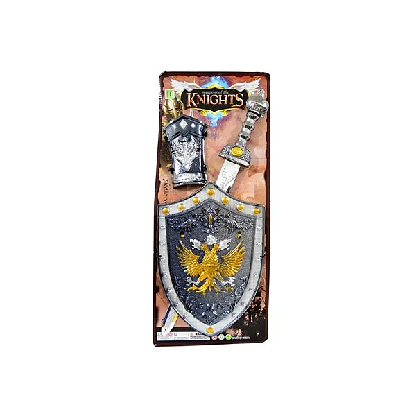 Espada con escudo en blister 53x22x3 cm