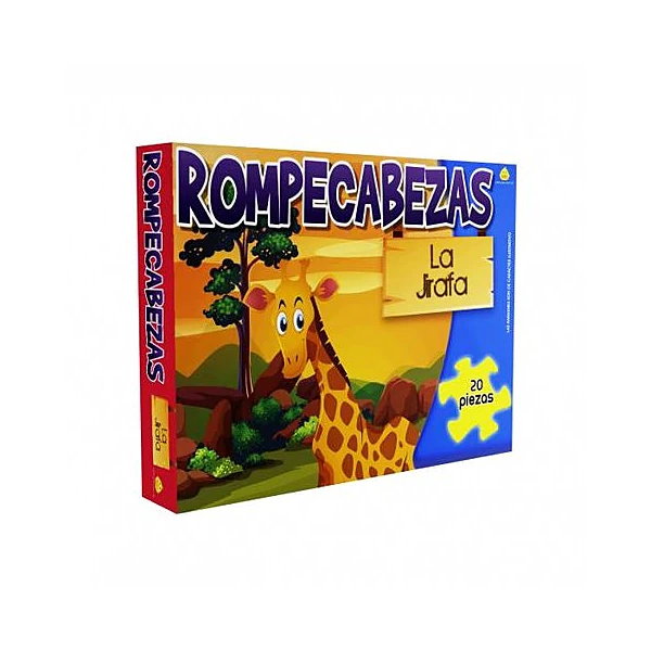 Puzzle infantil la jirafa 20pzs caja 20x26x4.5 cm yuyu -