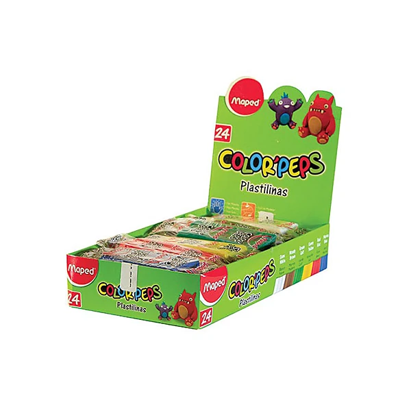 Plastilinas Maped cj.x 24 unid.20 grsrosa