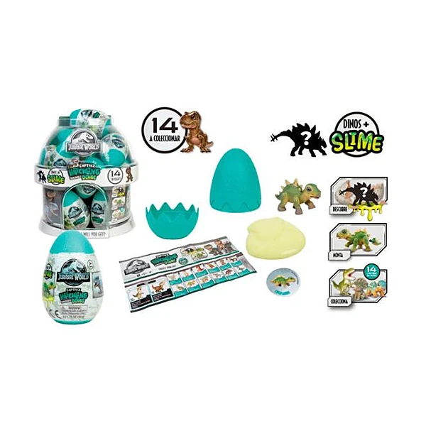 Jurassic world rebirth - huevo con dino y slime