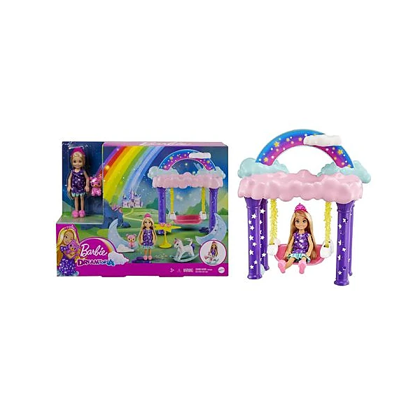 Muñeca Barbie chelsea casa de árbol caja 34x26 cm